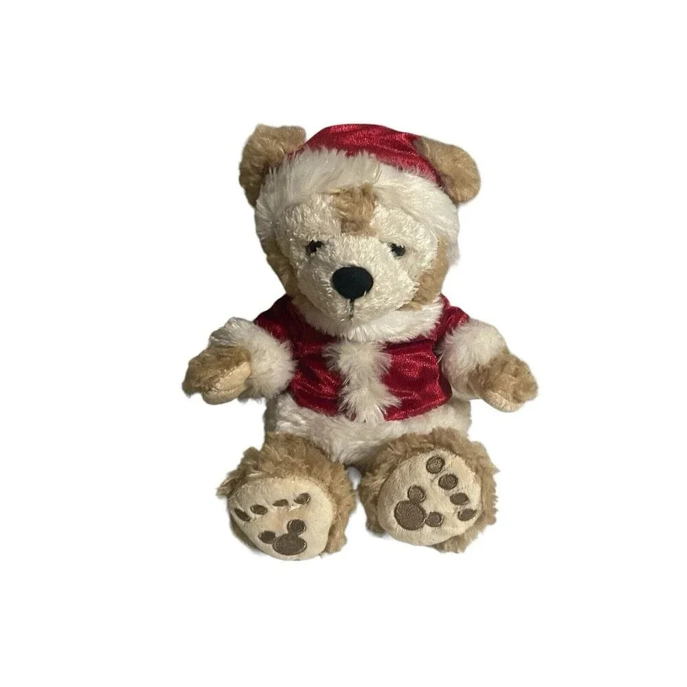 Disney Parks Duffy bear christmas plush stuffed animal Santa Claus 10” Toy